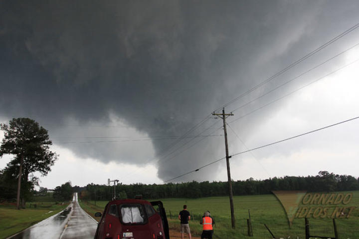 A tornado heads toward Alabama where it will wreak havoc along with dozens of other twisters that ravaged the state.