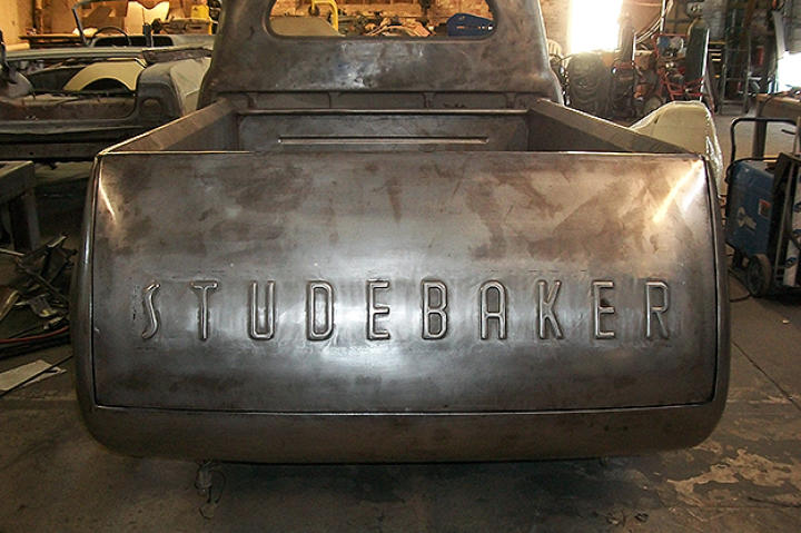Studebaker’s tail gate.
