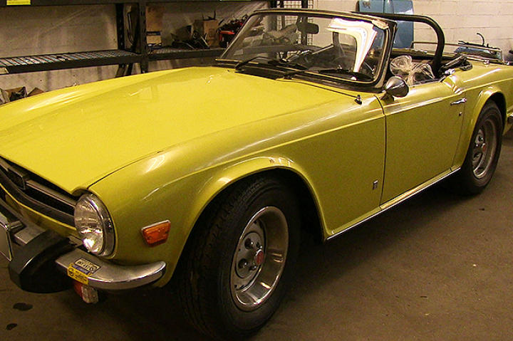 The TR6 with the top removed.