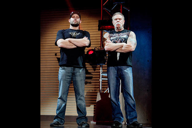 Father and son joined each other on the Chopper Live stage.