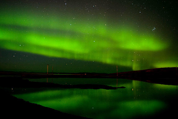 A spectacular display of the Northern Lights over Unalakeet.