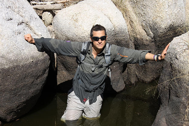 In the desert, you're much more likely to find water in rocky areas such as this one in the Arizona Sky Islands.