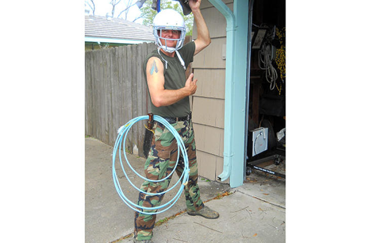 Ernie Brown, Jr., the Turtleman, gears up for some live action!