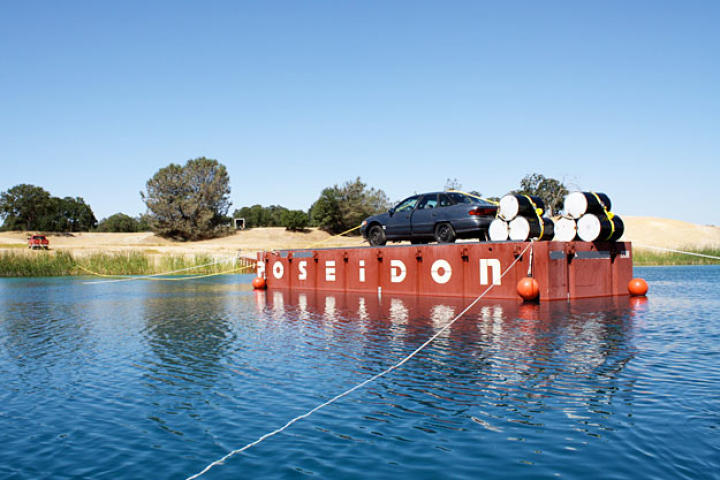 Behold the "upside-down underwater car" before it is upside-down or underwater. Will Adam Savage be able to escape this time?