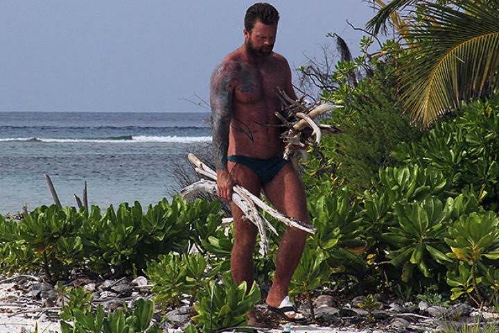 Jonathan collects firewood.