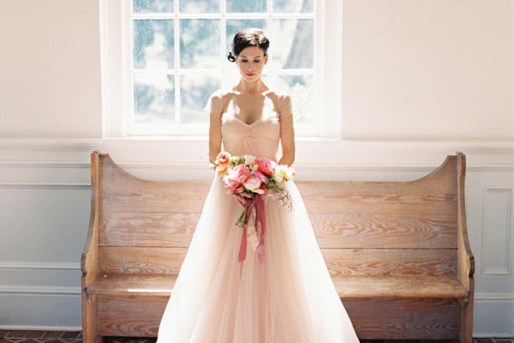 Get inspired by these Lover.ly images on TLC! Shades of blush and pink spell romance -- you'll fall for these wedding dresses, venues and flowers.