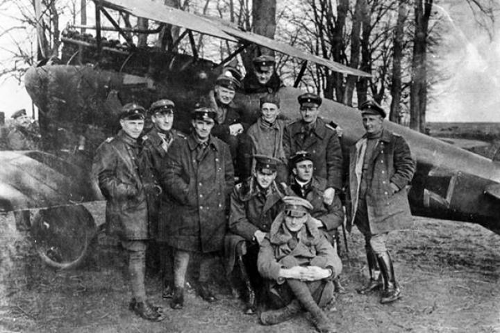 As leader of the German "Flying Circus" Baron Manfred von Richthofen is perhaps one of the most famous air aces for his tally of 80 kills and for his eventually flying his signature red triplane.