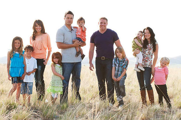 The miners are joined by their families.