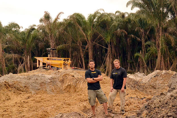 Scott and George on site.