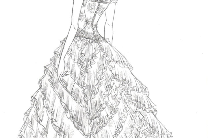 The back of Kelly's sketch for the