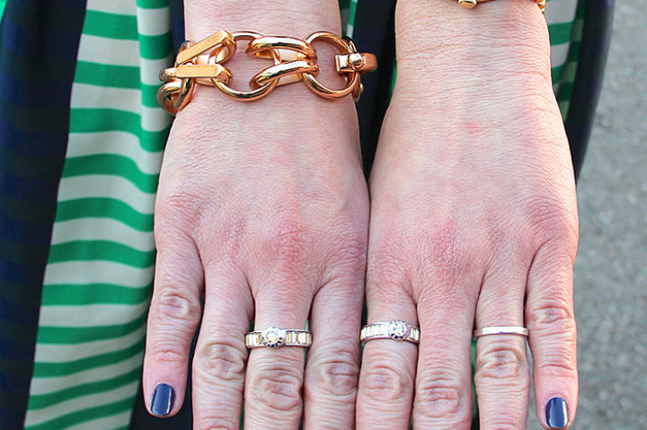 Set Silver Rings and Turquoise Ring by