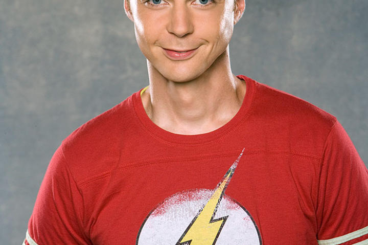 Jim Parsons poses for a photo shoot in 2008 to promote "The Big Bang Theory".
