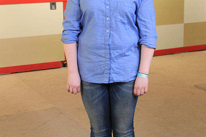 Megan before her makeover!
