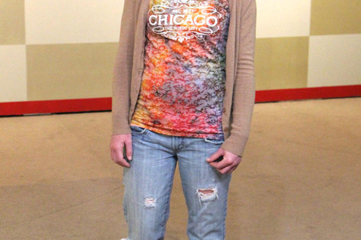 Despite dressing like she's in junior high, Molly is a 29-year-old woman with a master's degree in education.