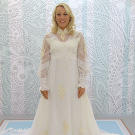 Jaime, a Baltimore Ravens cheerleader, had tried on nearly 100 gowns before appearing on the show! She wasn't a huge fan of Mom's