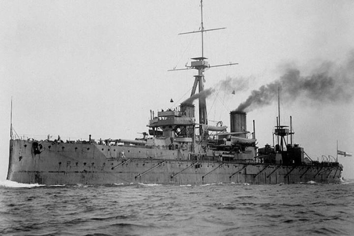 After the unification of Germany following the Franco-Prussian War of the early 1870s Wilhelm II entered an arms race with Great Britain, specifically by trying to build a navy that could rival the British and challenge their hegemony of the world's seas. The HMS Dreadnought, pictured, took the race to another level due to its superiority in terms of massed firepower and because of its use of steam turbines. So influential was this ship that she defined a new class of battleship, the dreadnought.