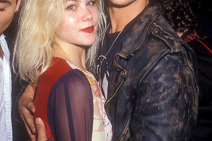 Christina Applegate and Brad Pitt on August 26, 1988.