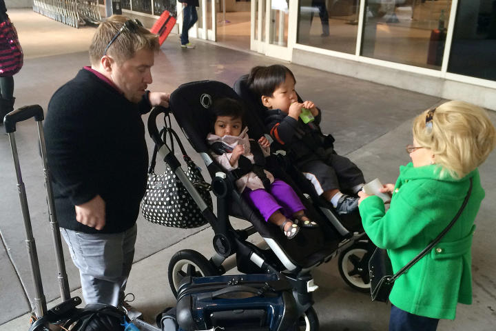 Since Jen was given a clean bill of health, she went to San Francisco to speak at a medical conference. Bill and the kids tagged along for a vacation and to help Jen recover.