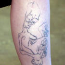 Before: Even tattoo artists have unwanted tattoos. This is