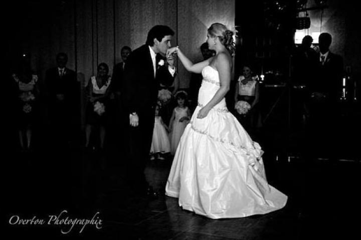 "This is the beginning of our first dance as husband and wife," Holly says. The Tanners danced to Natalie Grant's "In Better Hands Now."