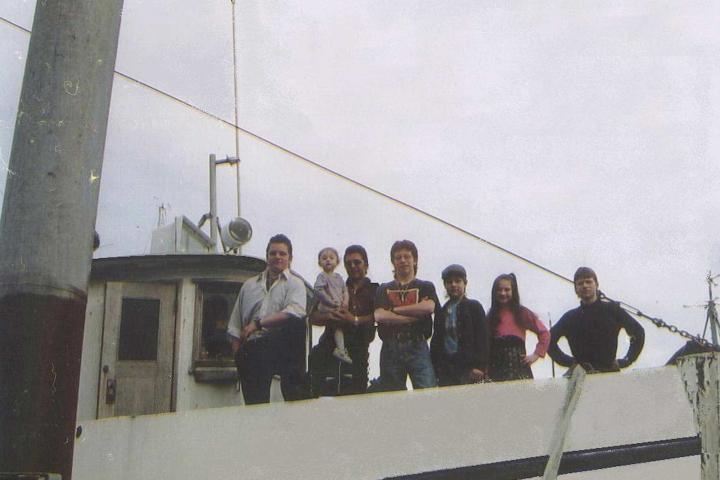 Want to know what it's like growing up in the Alaskan bush? Take a look back at the Brown's family photos to see how the kids have grown over the years. Next up: Matt and Bam Bam as toddlers! Pictured above are the Brown children standing atop Billy's fishing boat. From left to right: Gabe, Rainy, Matt, Bam Bam, Noah, Birdy, and Bear Brown.