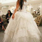 Norah played with texture in this edgy ball gown.