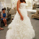 Katherine wanted to look like a cupcake, and she achieved that vision with this full skirt.