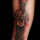 Tattoo by Megan Massacre on Sean Q.