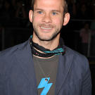Movie and television star Dominic Monaghan got Kat to put his favorite Yoda quote, "Luminous beings are we, not this crude matter," on his lower right arm.