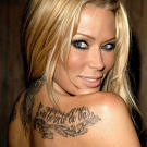 Jenna Jameson comes to LA Ink to tattoo a quote from a powerful woman, Joan of Arc, "I am not afraid, I was born to do this."