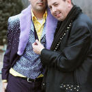 Thomas and Ivan have complementary tuxes for their wedding day.
