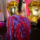 Priscilla wows at the ball with her jaw-dropping dress.