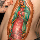 Tim says, "No matter how much people ready themselves for getting a tattoo on the ribs, they're never really quite prepared."