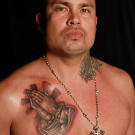 Praying Tattoo by Tommy Montoya.