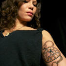 Dawn is in the band Bambi Killer, so why not a tattoo?