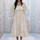 Young bride Jasmine was way too tall for her