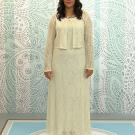 Lauren wanted a modest, demure dress for her Catholic ceremony. Mom's