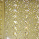 Cascading crystal stones and hand-applied crystals bling this one-of-a-kind space. There are nearly 200,000 crystals here!
