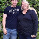 Janelle with her son Logan, who admits, "I think I am always right, but my mom usually is."