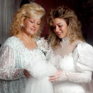 Theresa on her wedding day with her mother.