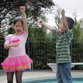 Lets celebrate! The Gosselin pool is officially open!