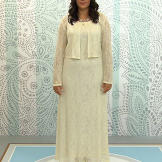 Lauren wanted a modest, demure dress for her Catholic ceremony. Mom's