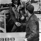 Francis Gabreski was an air ace in both World War II and the Korean War, with a total of 34 kills. On a strafing run over Germany he flew too low to the ground, bent his propellers, and had to crash land. After 5 days he was eventually caught.