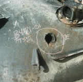 A close-up view of the turret of an Iraqi T-55 main battle tank destroyed during Operation Desert Storm.
Watch