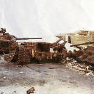 Destroyed IDF tanks near Ismailia, Egypt during the latter stages of the Yom Kippuer War, 1973.
Watch video of the