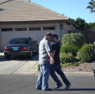 Doug Hopkins and Scott Menaged literally go head to head when bidding for a home.