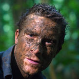 A simple way to defend exposed skin from swarms of mosquitos? Do what Bear dies and cover yourself in mud then let it dry into a crust that mosquitos struggle to bite through.