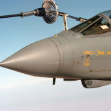 In this photo taken in January 2005 a Royal Air Force GR4 Tornado refuels during Operation Iraqi Freedom.