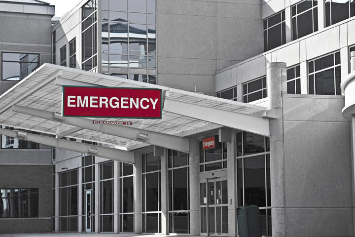 Entrance to an emergency room