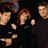 Grant Imahara, Kari Byron and Tory Belleci began filming
